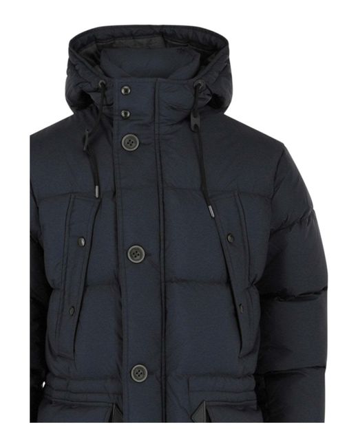 Burberry Blue Quilted Down Jacket for men