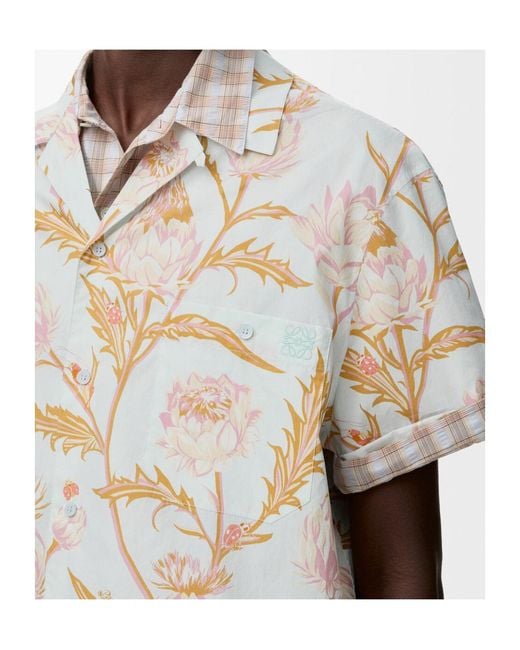 Loewe White Short Sleeve Shirt for men