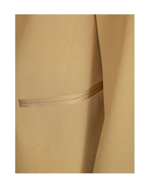 Forte_forte Natural Single-Breasted Suit Jacket