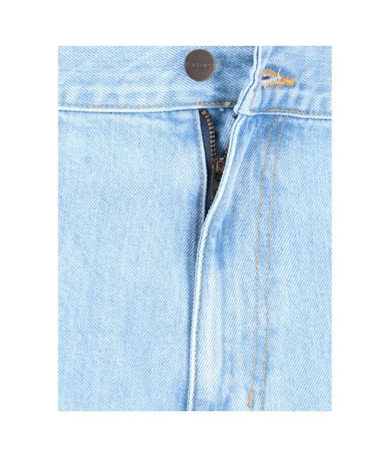 Carhartt Blue Double Knee Jeans for men