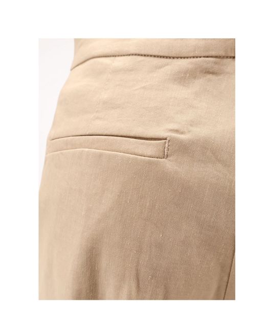 Pinko Natural Jacopone Wide-Leg Pants