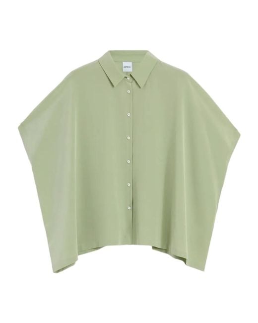 Aspesi Green Button-Up Shirt
