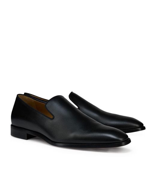 Christian Louboutin Black Danny Flex Slip-On Loafers for men