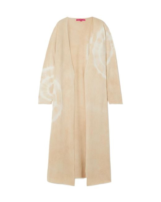 The Elder Statesman Natural Tie-Dye Cardigan