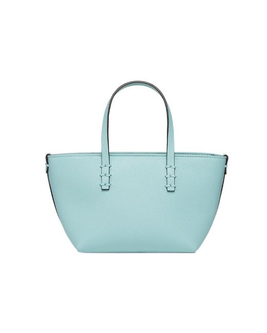 Fendi Blue Mini Roll Selleria Tote Bag
