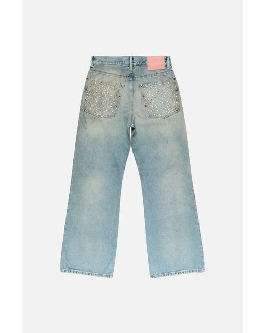 Acne Blue Jeans With Studs for men