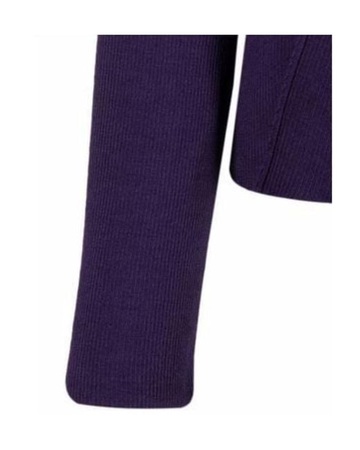 KENZO Blue Foldover Collar Jumper