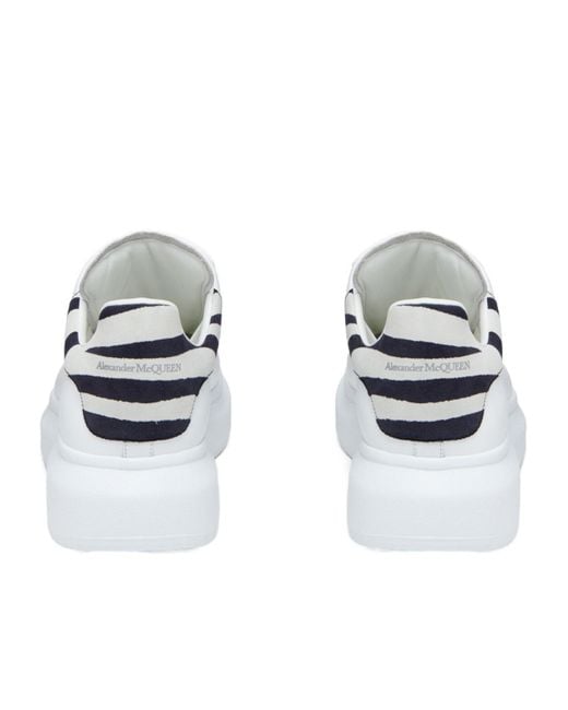 McQueen White Oversized Lace-Up Sneakers for men