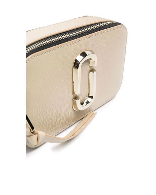 Marc Jacobs Natural The Snapshot Logo Plaque Camera Bag