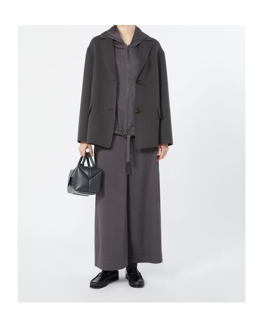 Max Mara Black Long-Sleeved Suit Jacket