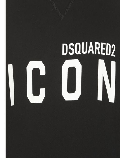 DSquared² Black Icon Cool Fit Hoodie for men