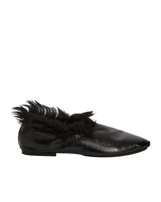 Jil Sander Black Slippers