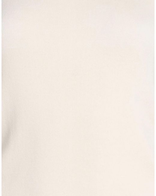 Max Mara White Solid-Colored Knitted Sleeveless Top