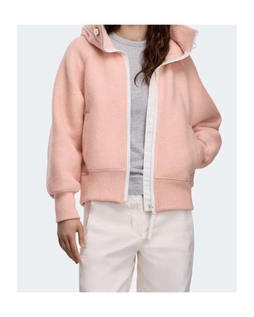 Canada Goose Pink Chilliwack Bomber Kind Fleece Label