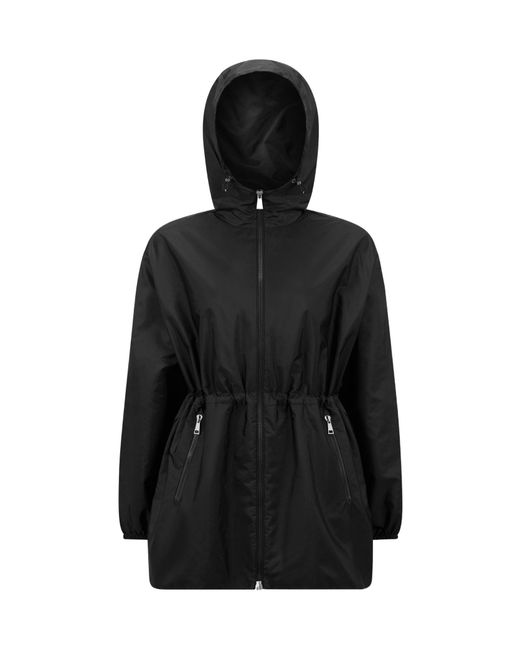 Moncler Black Wete Hooded Jacket