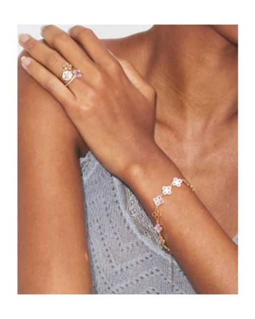 Tory Burch Metallic Clover-Tone Bracelet