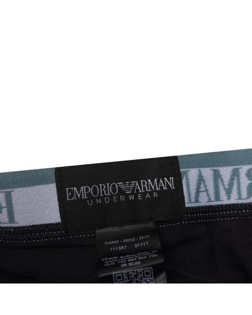 Emporio Armani Black Logo Underwear Three-Piece Set for men