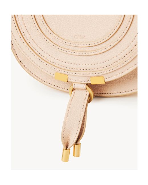 Chloé Natural Marcie Leather Crossbody Bag
