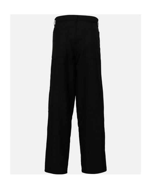Comme des Garçons Black Stitched Knee Pants for men
