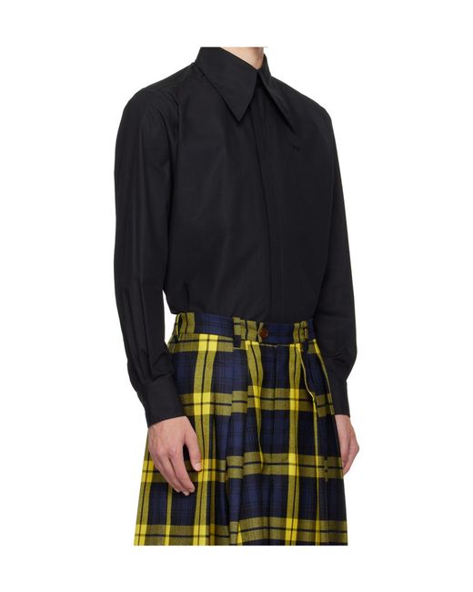 Vivienne Westwood Blue Tuxedo Shirt for men