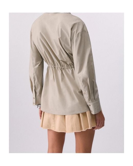 Liu Jo Natural Poplin Shirt