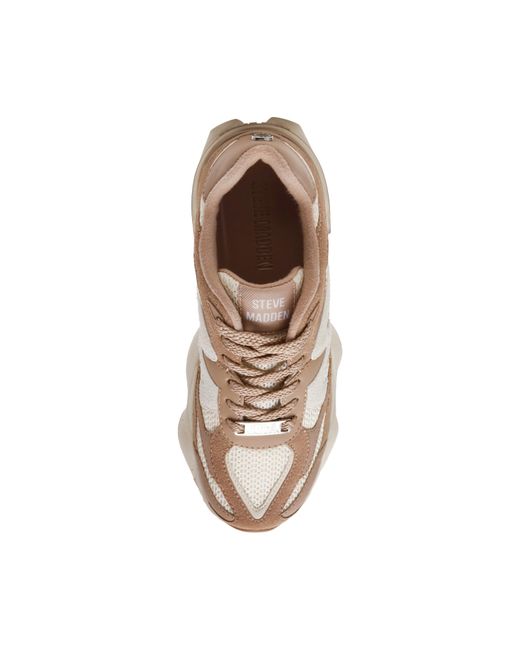 Steve Madden Brown Color Block Sneakers