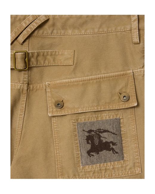 Burberry Natural Five-Pocket Equestrian Knight Trousers for men