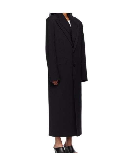 Jean Paul Gaultier Black Double Layer Body Detail Coat