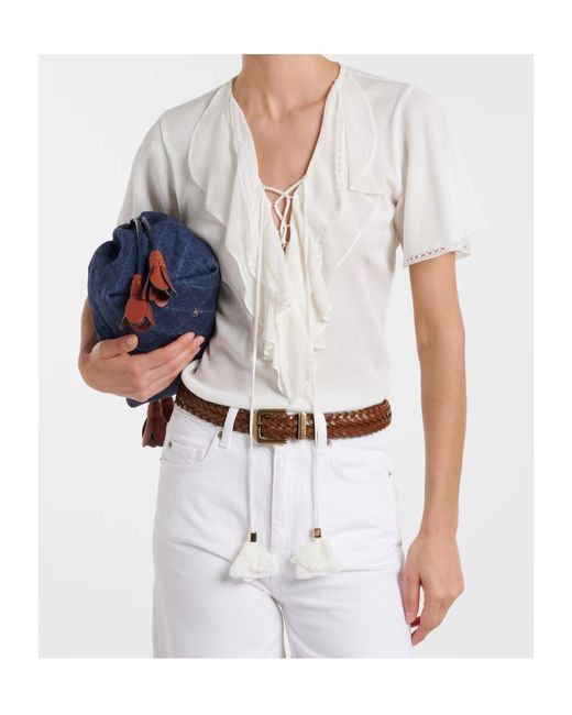 Dorothee Schumacher White Pure Sleekness Ribbed-Knit Cotton Top