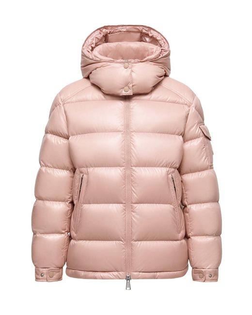 Moncler Pink Maire Zip-Up Padded Jacket