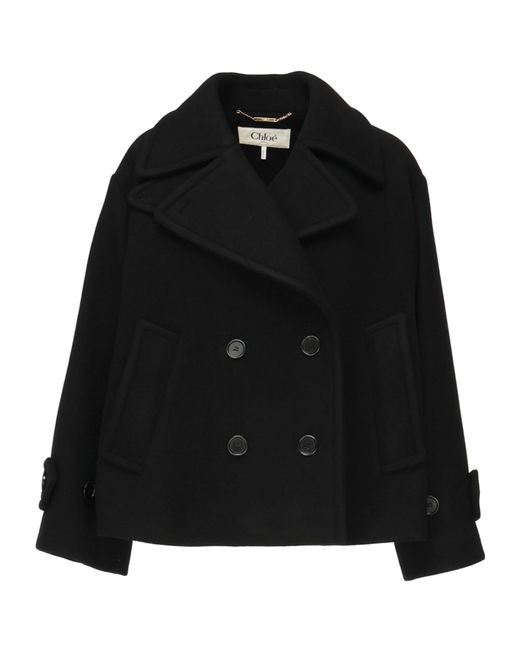 Chloé Black Long Sleeve Short Coat