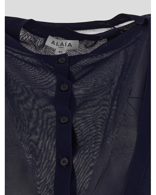 Alaïa Blue Sweaters