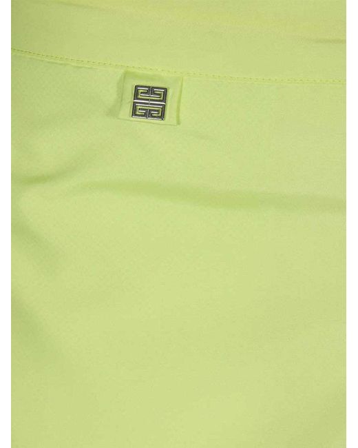 Givenchy Green Logo Printed Swimming Shorts for men