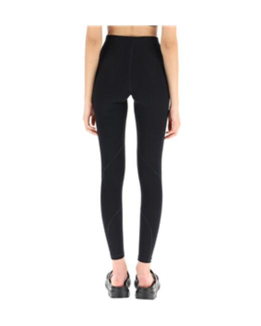 Jil Sander Black Logo Printed Leggings