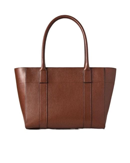 Mulberry Brown Bayswater 9 To 5 Two-Tone Small Tote Bag