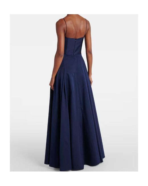 Roland Mouret Blue Taffeta Gown