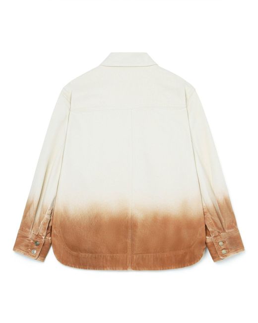 Alanui White Long Sleeved Shades Of Eden Jacket