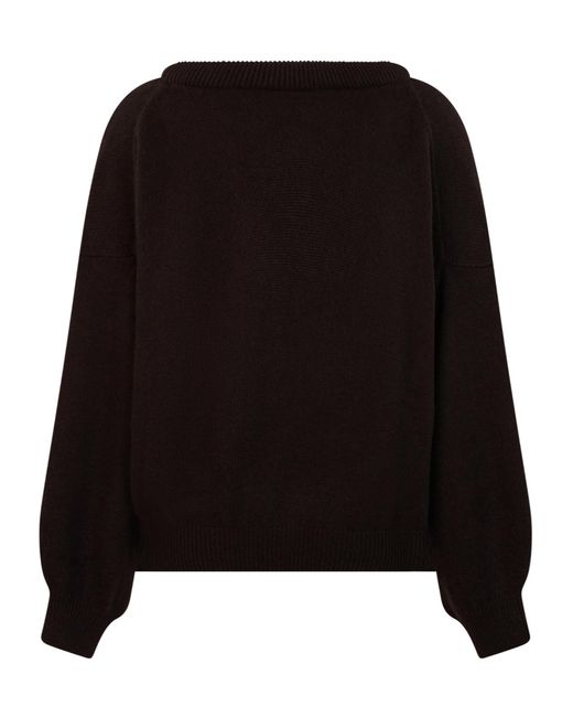 Lisa Yang Black Oversized Knitted Sweater