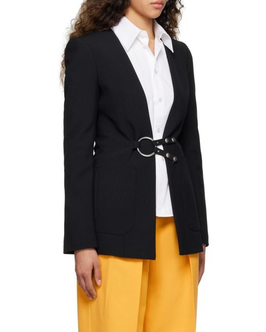 Stella McCartney Black Logo Suit Jacket