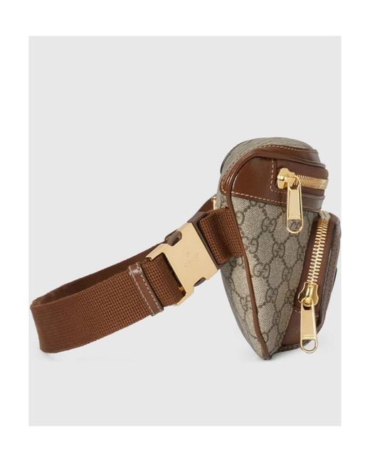 Gucci Brown Interlocking G Logo Monogram Belt Bag for men