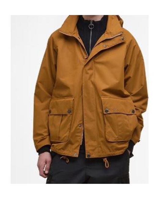 Barbour Brown Re-Engineered Wading Spey Showerproof Jacket for men