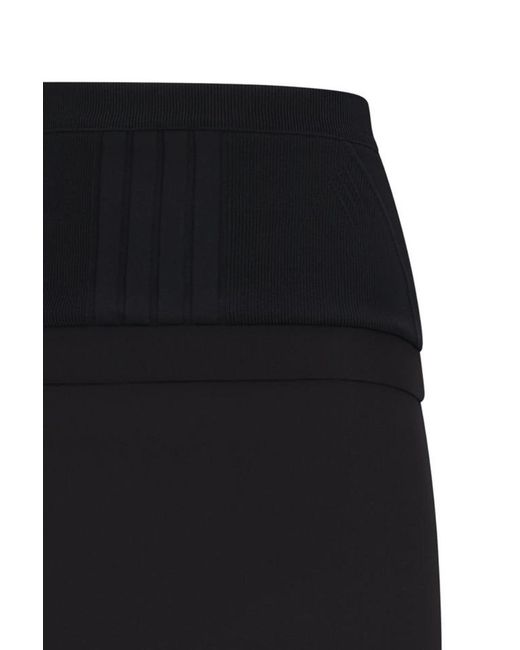 The Attico Black The Midi Skirt Jersey