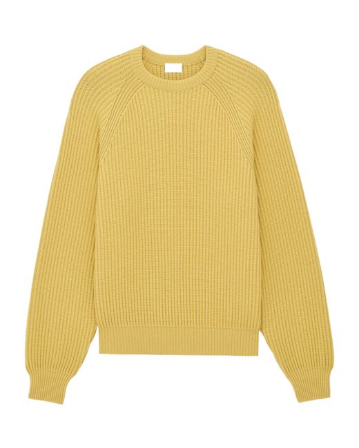 Saint Laurent Yellow Crewneck Sweater for men
