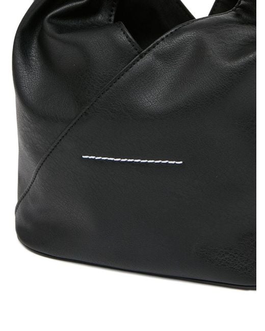 MM6 by Maison Margiela Black Japanese Logo Detailed Crossbody Bag