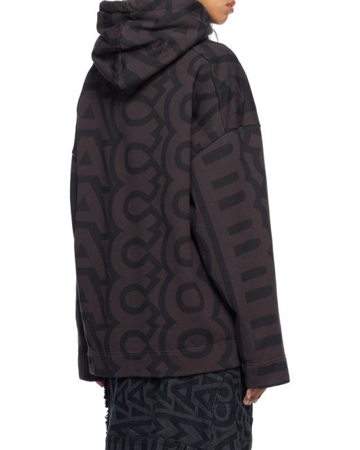 Marc Jacobs Black Monogram Oversized Hoodie