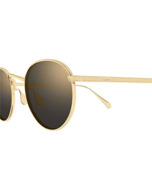 Cartier Multicolor Round-Frame Sunglasses for men