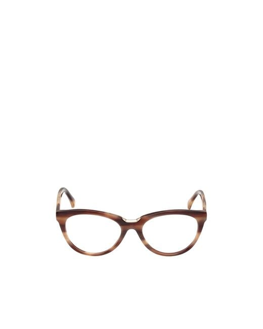 Max Mara White Cat-Eye Glasses