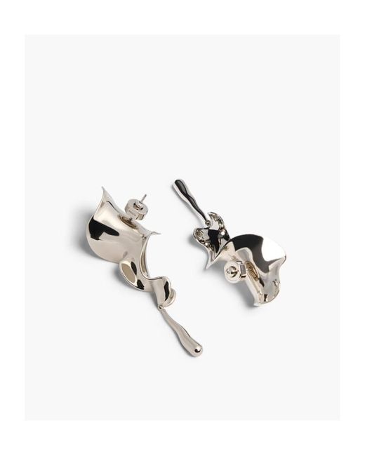 Khaite Metallic Carved Earrings