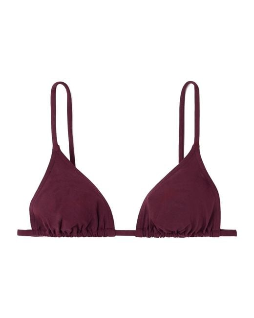 Eres Purple Mouna Triangle Bikini Top