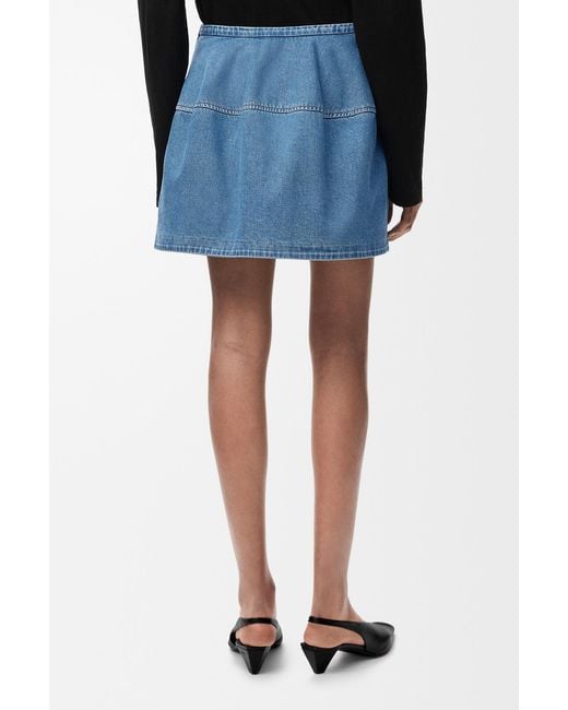 Loewe Blue Balloon Denim Mini Skirt